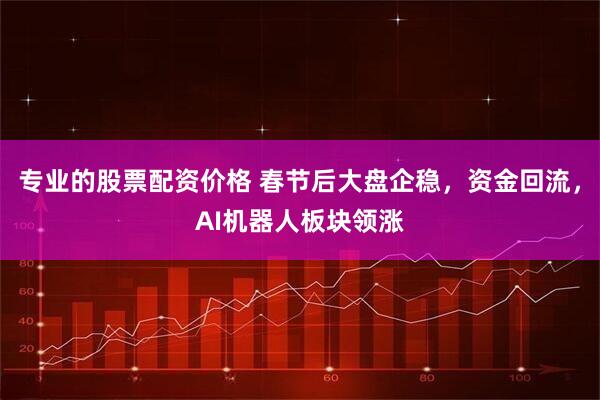 专业的股票配资价格 春节后大盘企稳，资金回流，AI机器人板块领涨